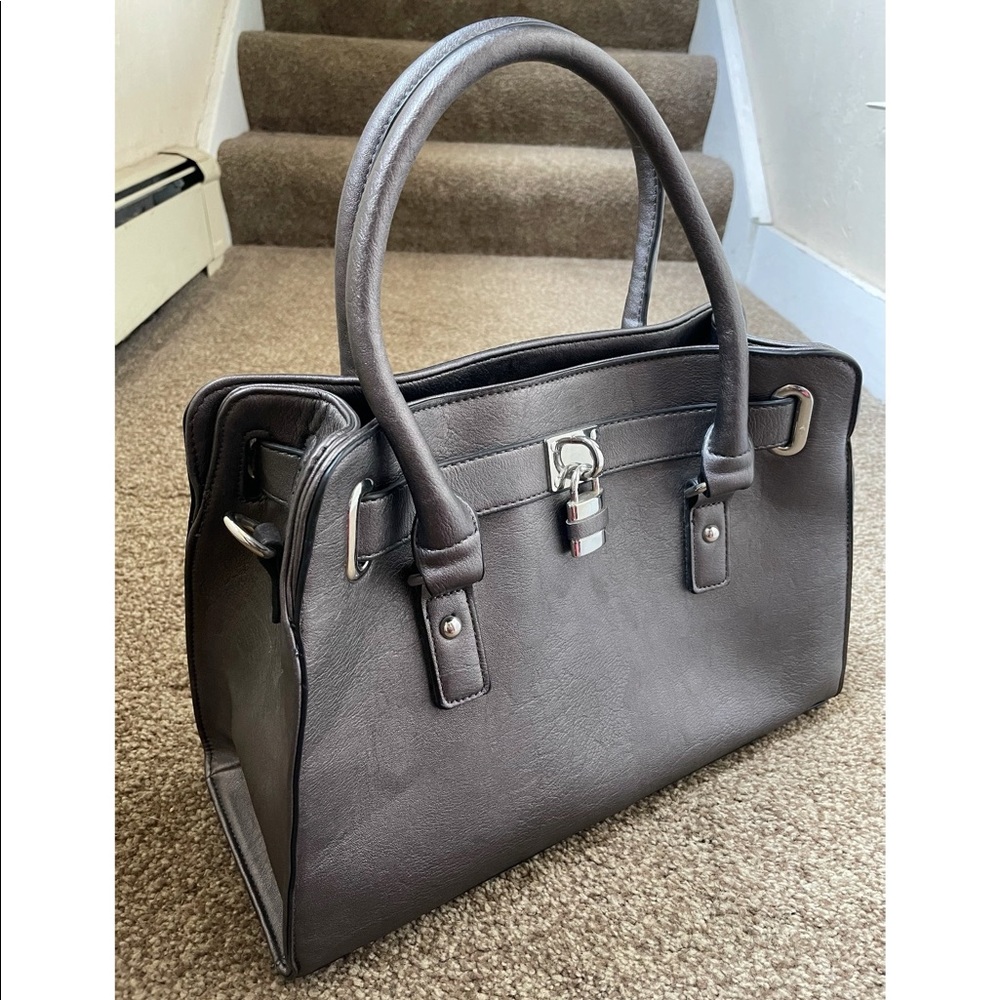 NWOT Charcoal Gray Handbag
